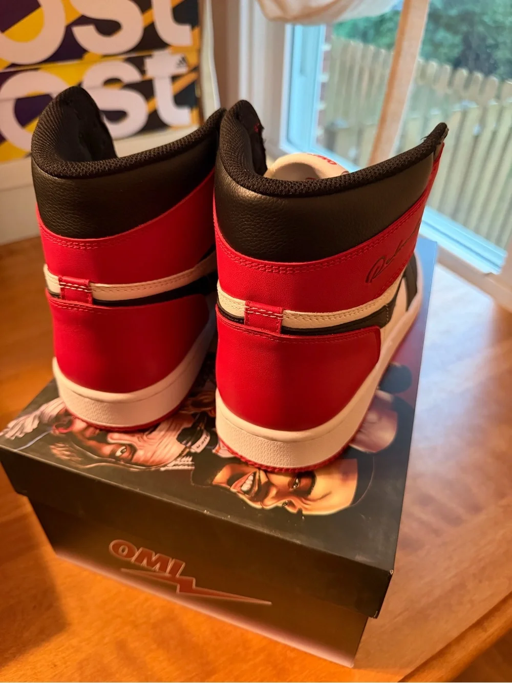 OMI in a Hellcat Reloaded Mens Size 13 BRAND NEW JORDAN 1 Bred Toe Retro